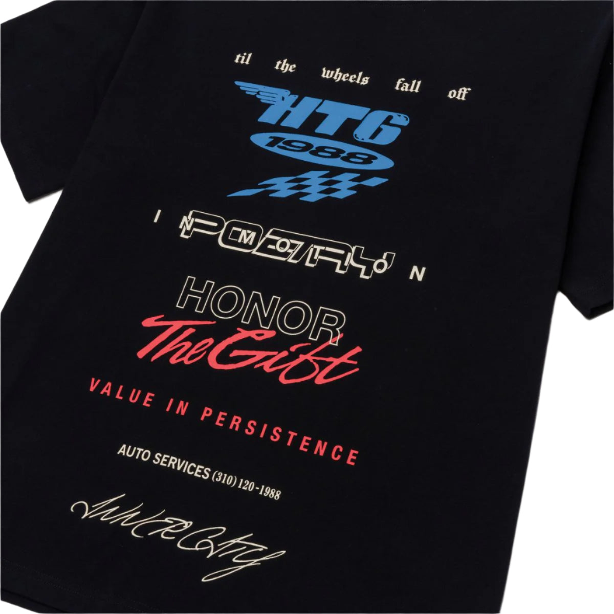 Honor The Gift Persistence Race Tee- Black -HTG250190