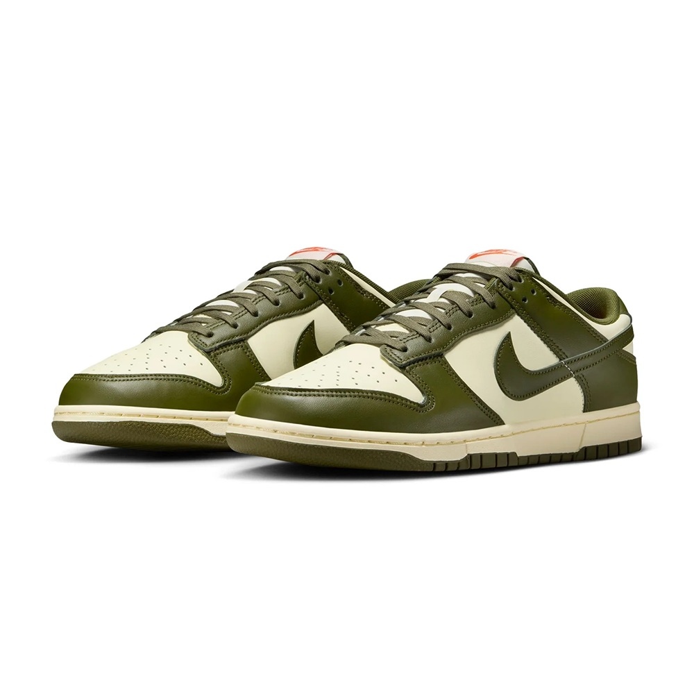 Men's Nike Dunk Low Retro -Coconut Milk/rough Green-electro Orange-IH0245-113