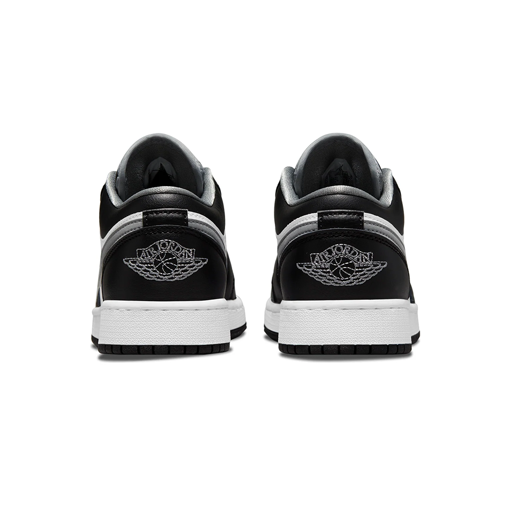 Grade School Air Jordan 1 Low 'Black Medium Grey' - 553560-040