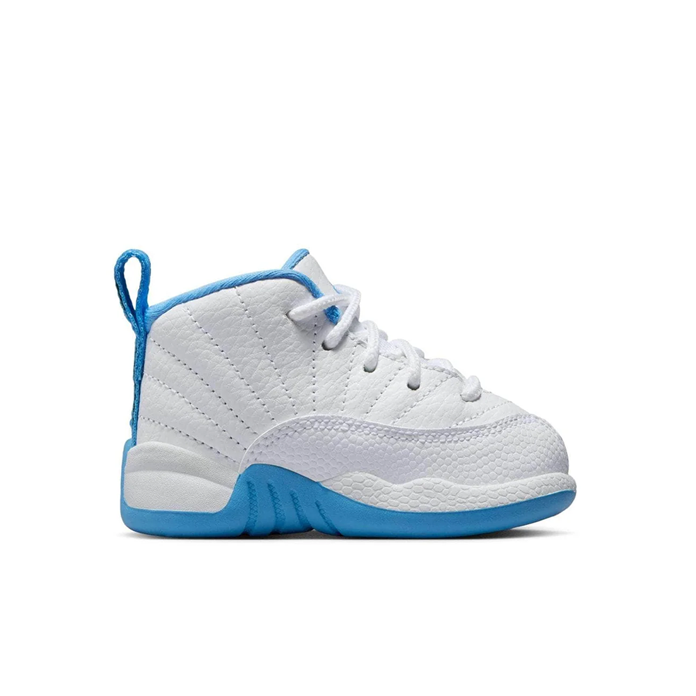 Toddler Jordan 12 Retro "White and University Blue" - 850000-112