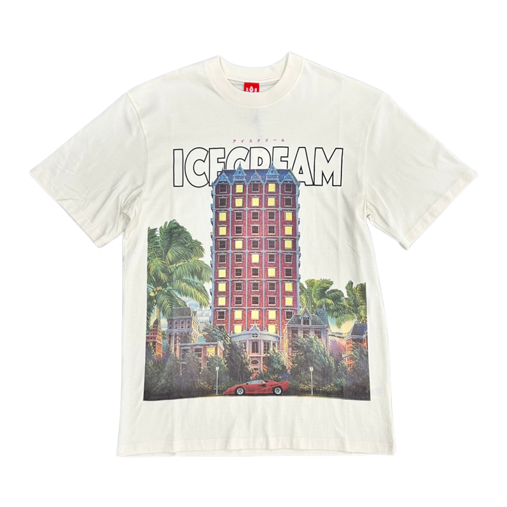 Ice Cream Estate SS Knit (Oversized Fit)-Whisper White-451-4309