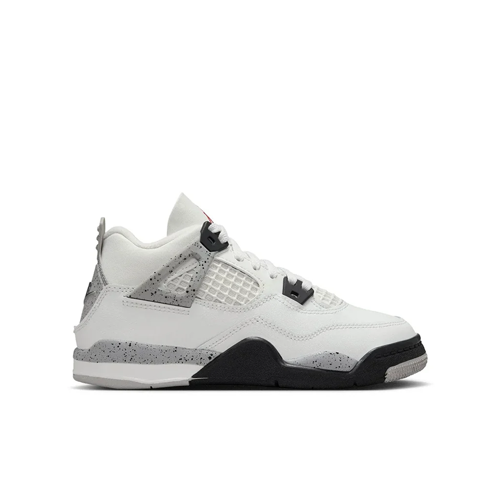 Preschool Jordan 4 Retro 'White Cement' -IB4388-100