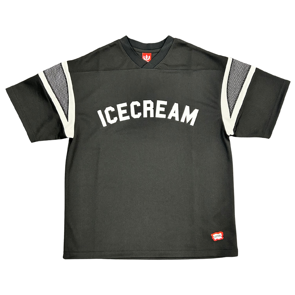 Ice Cream Pass SS Knit (Crop Fit)-Black-451-4300
