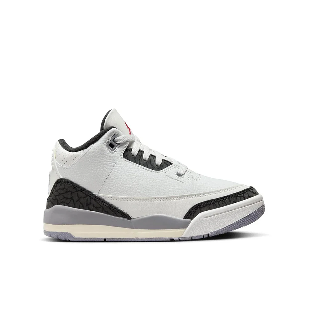 Preschool Air Jordan 3 Retro 'Cement Grey' - DM0966-106