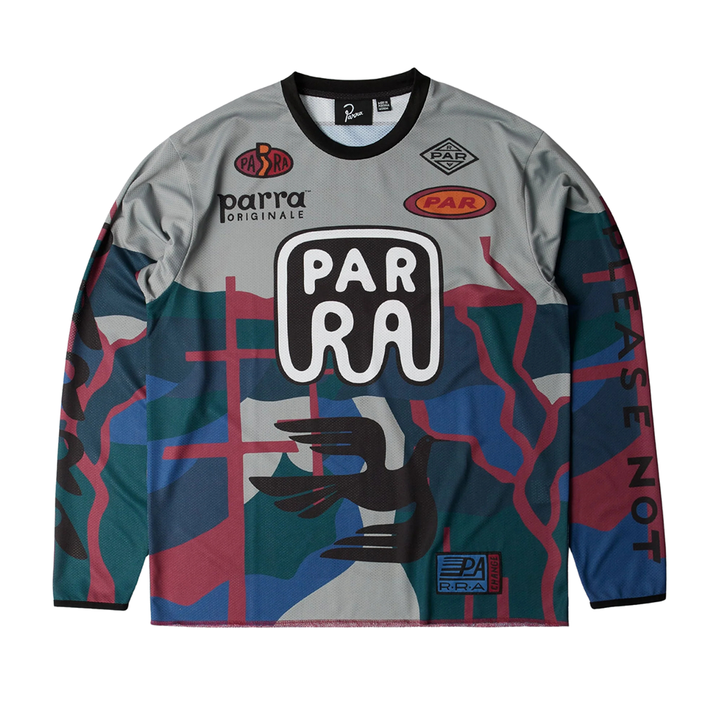 Parra Dirt Jumper Long Sleeve T-Shirt-Grey- 54135