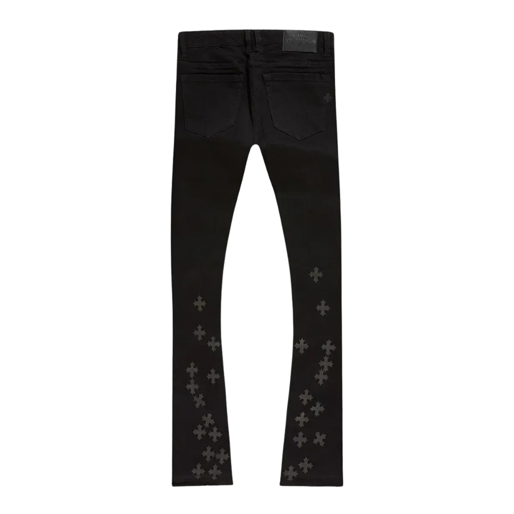 Jordan Craig Super Skinny Stacked Jean-Black-JTFP2318