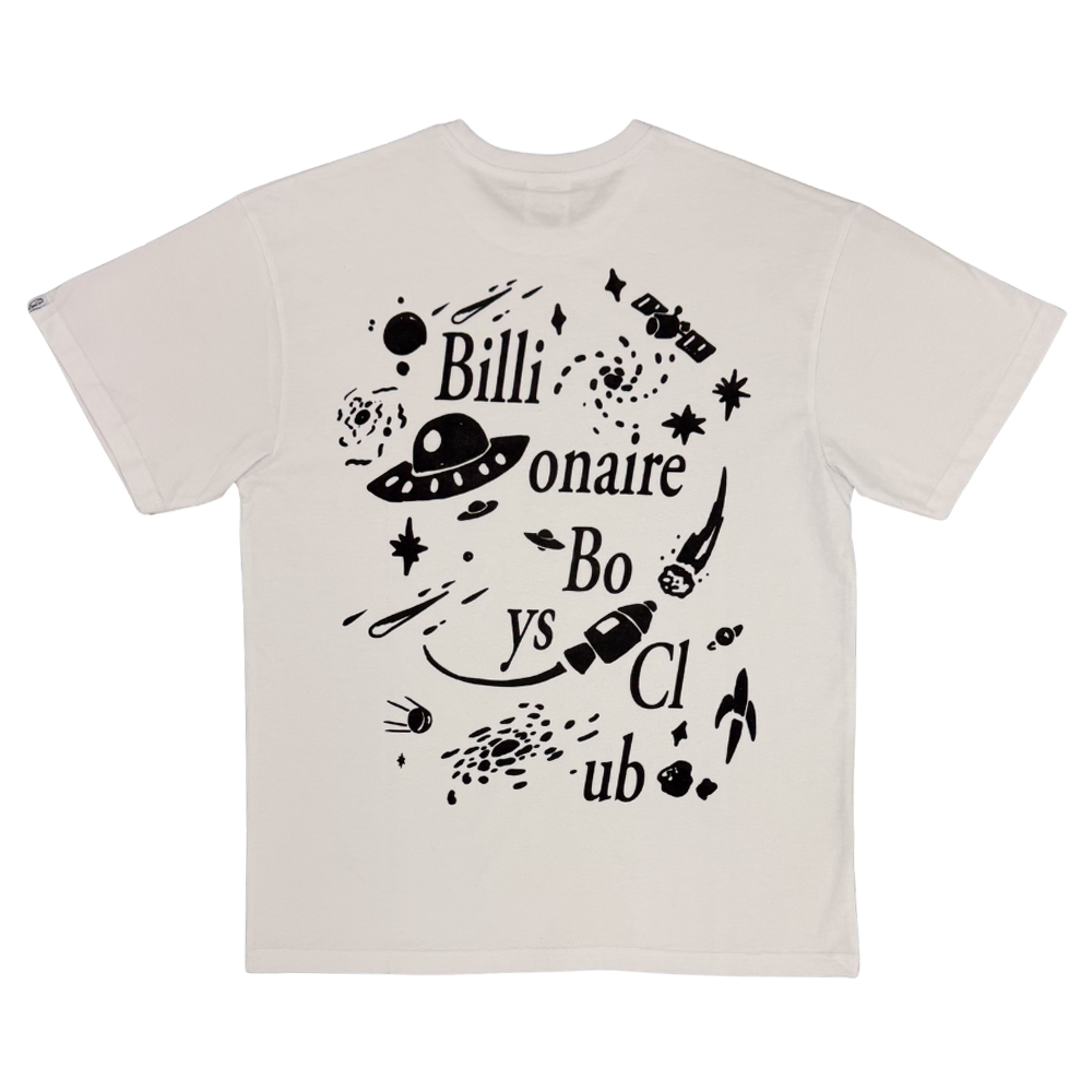 Billionaire Boys Club BB Solar System SS Tee-White - 861-1200
