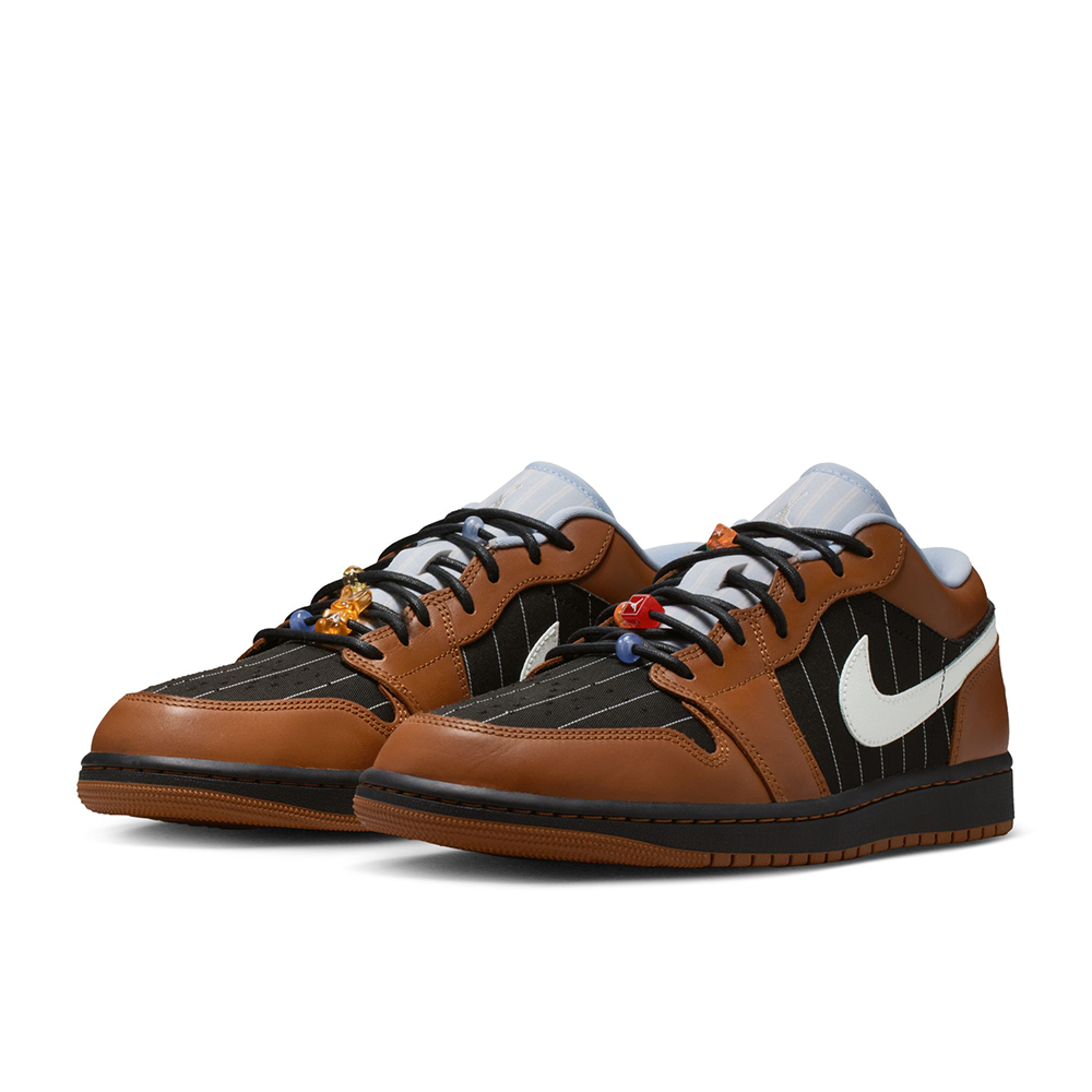 Men's Air Jordan 1 Low SE 'Black/sail-black-lt British Tan' - IR7560-010