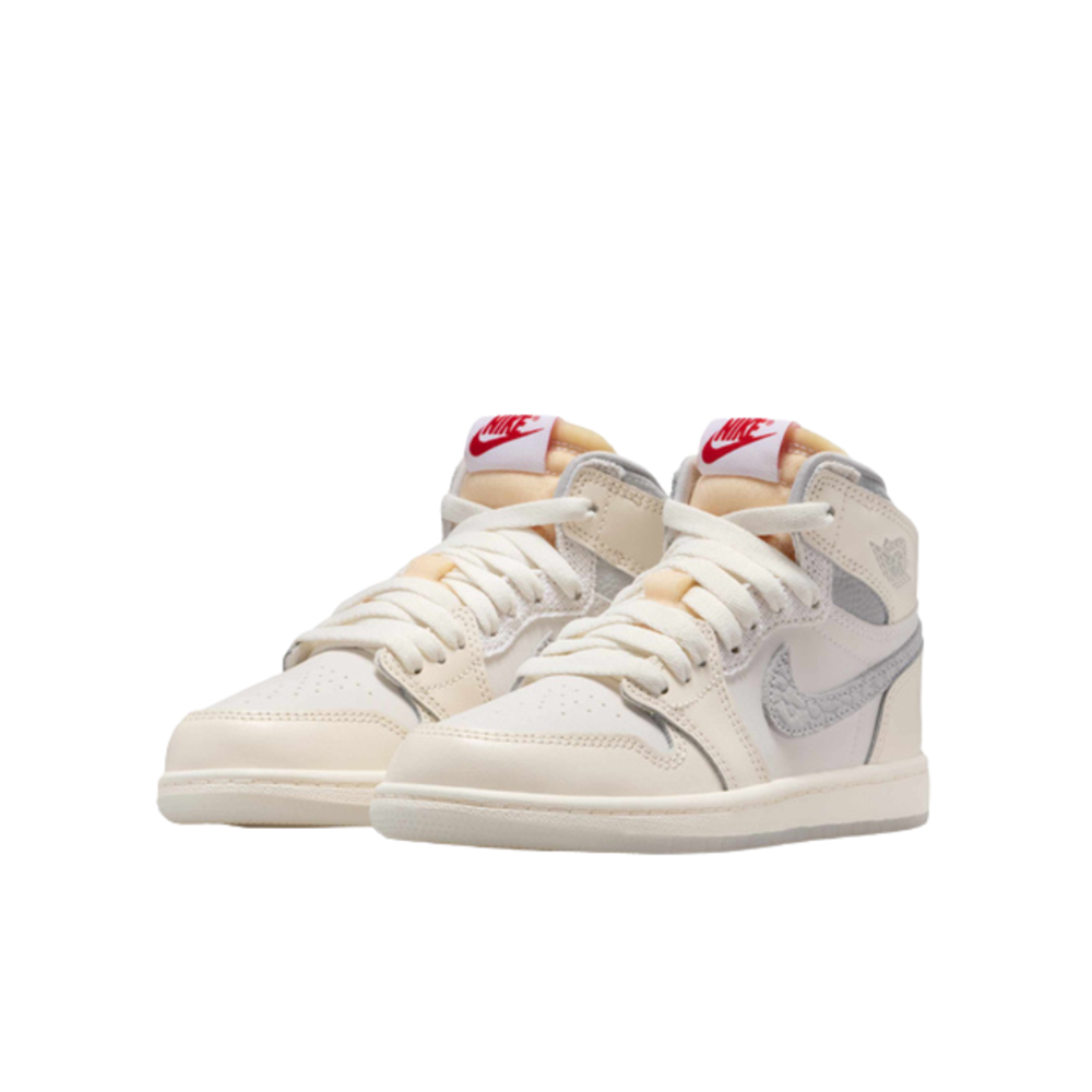 Preschool Air Jordan 1 Retro High OG 'Sail/University Red' - IH4283-100