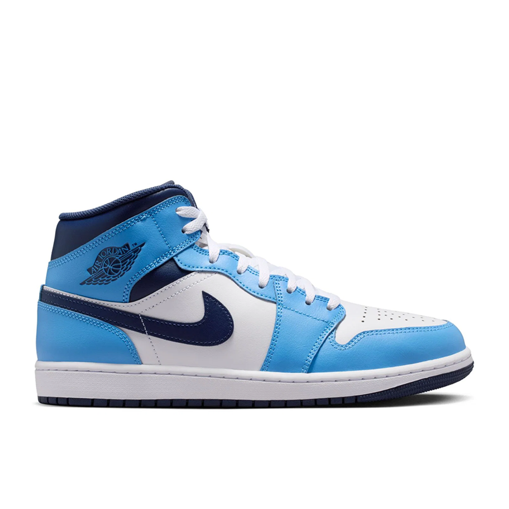 スニーカー NIKE AIR JORDAN 1 4Y Men's Air Jordan 1 Mid 'Blue Midnight Navy' - DQ8426-405