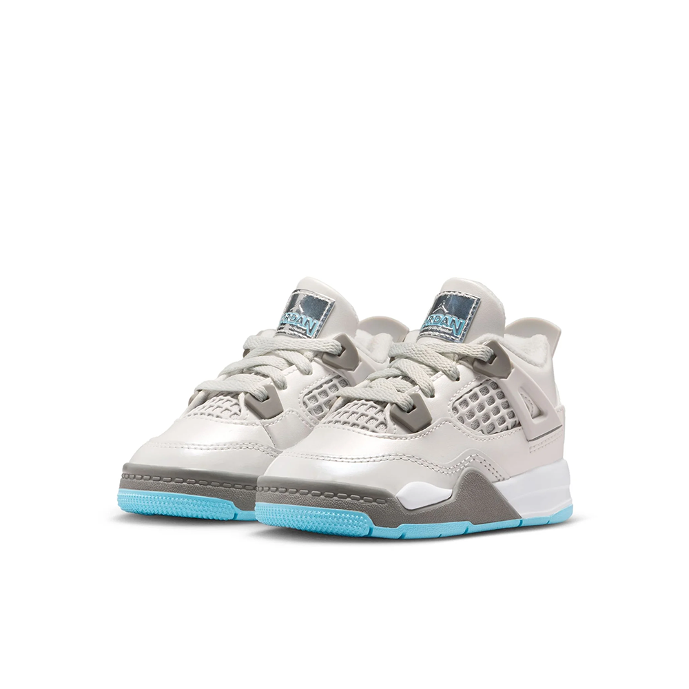 Toddler Jordan 4 Retro 'Photon Dust/Blue Chill' - HV4759-014
