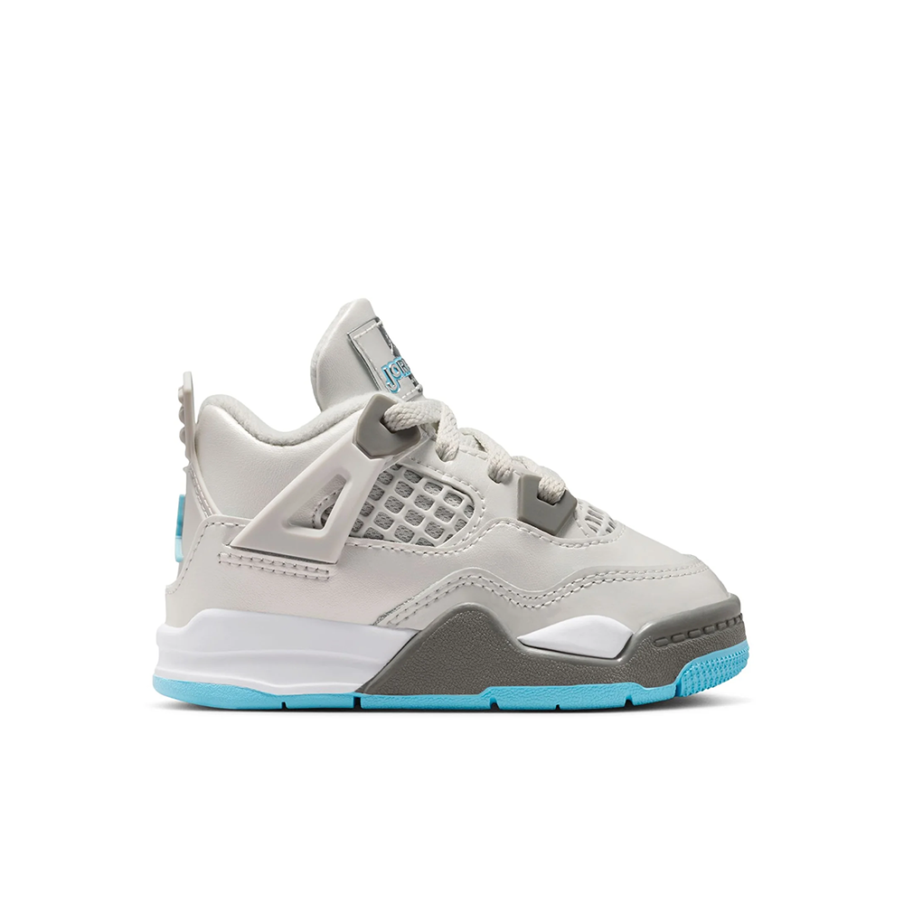 Toddler Jordan 4 Retro 'Photon Dust/Blue Chill' - HV4759-014