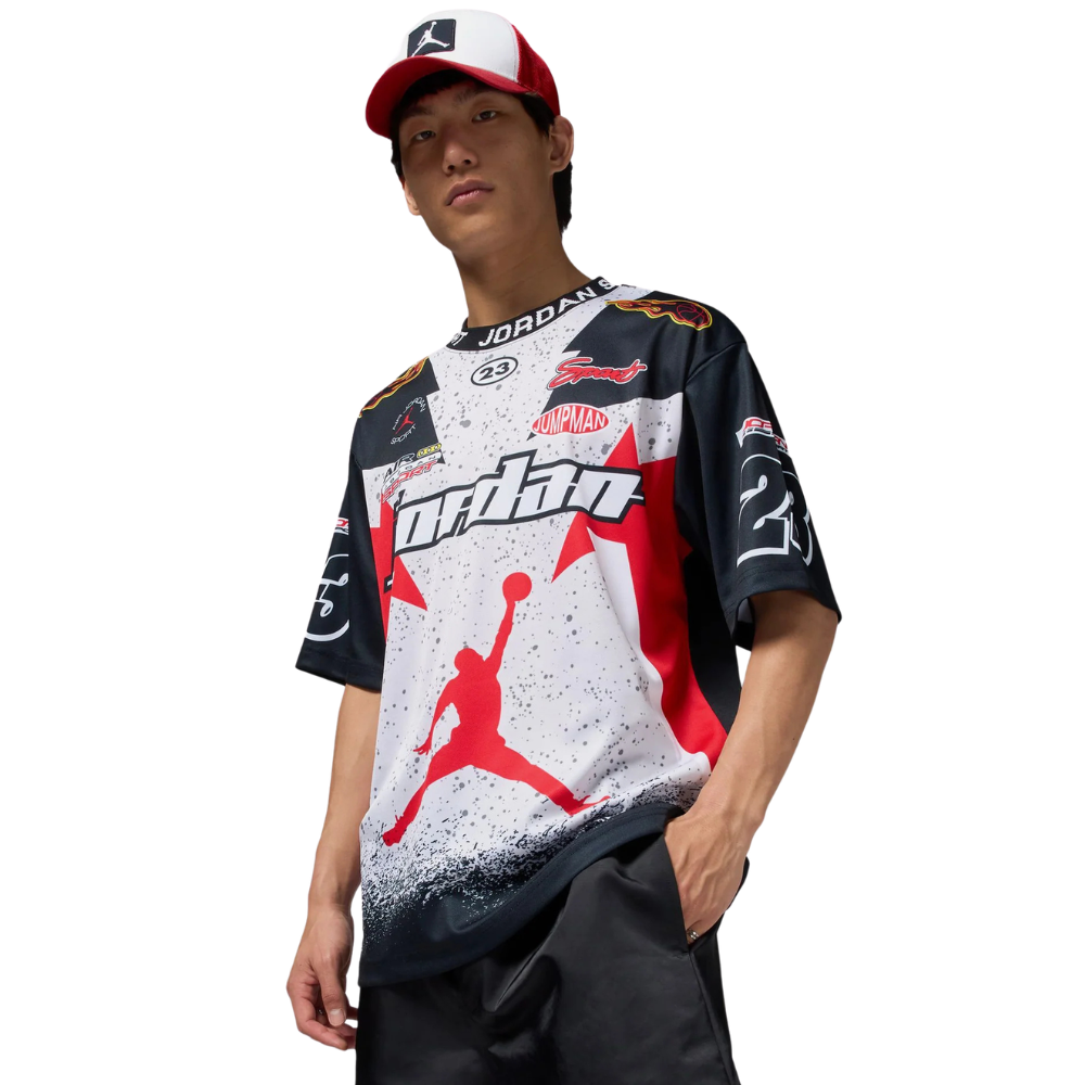 Jordan Essentials Racing T-Shirt-Black-IB8813-011