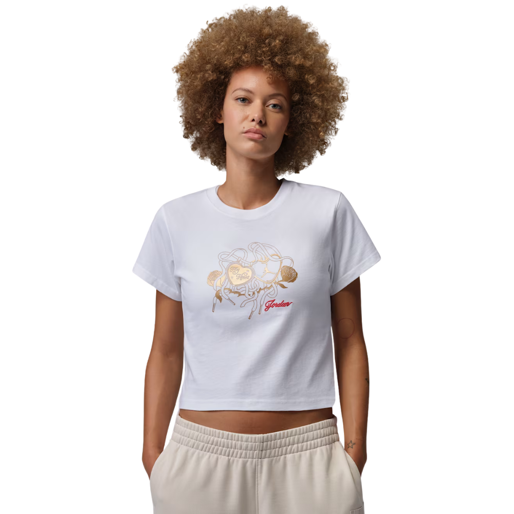 Jordan Brooklyn Womens Shirt-White- IR0782-100