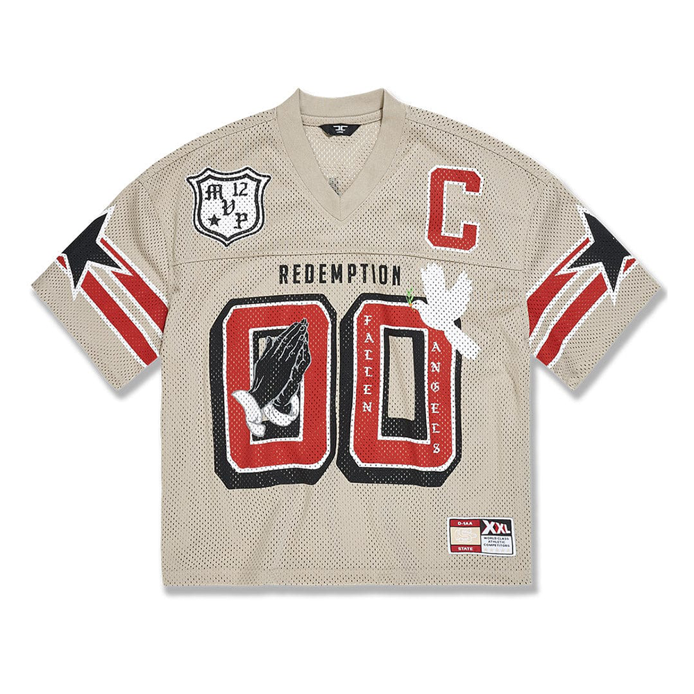 Jordan Craig Fallen Angels Football Jersey-Khaki-8475