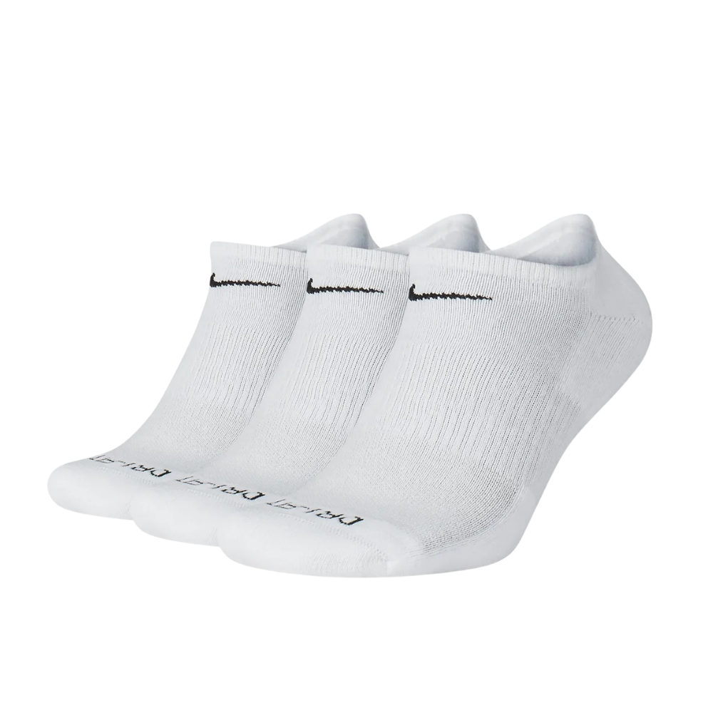 Nike Everyday Plus Cushion No Show 'White' Socks 3 Pack - SX6889-100