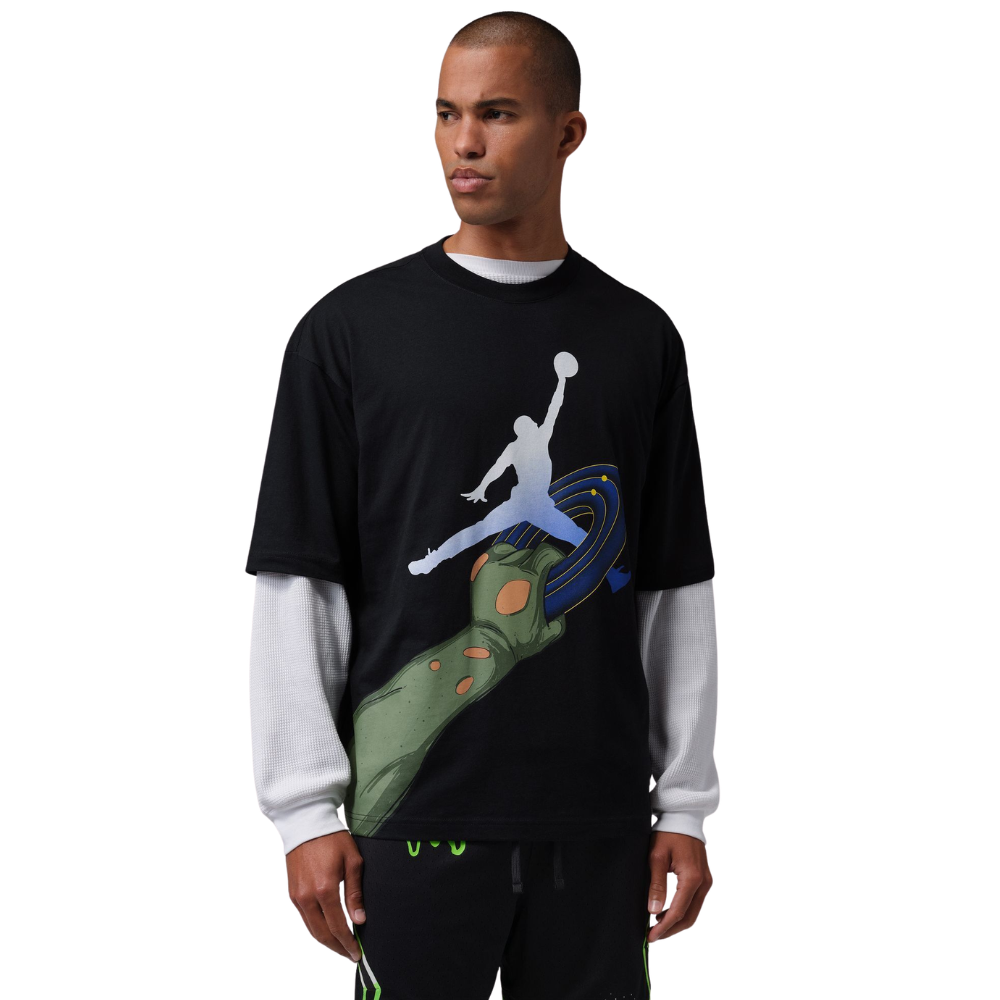 Jordan Sport Space Jam Monstars Crew-Neck T-Shirt-Black/Multi - IZ6197-010