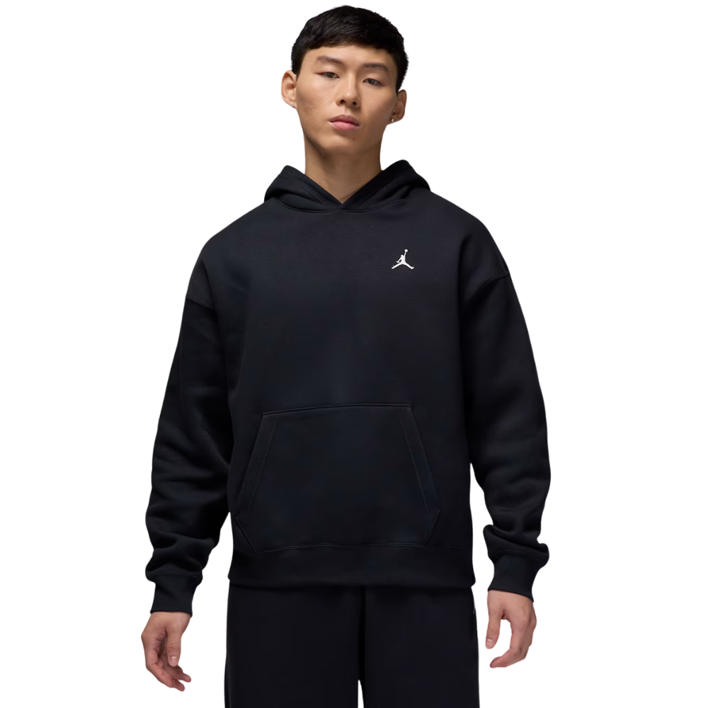 Jordan Brooklyn Fleece Oversized Pullover Hoodie - Black - IB7235-010