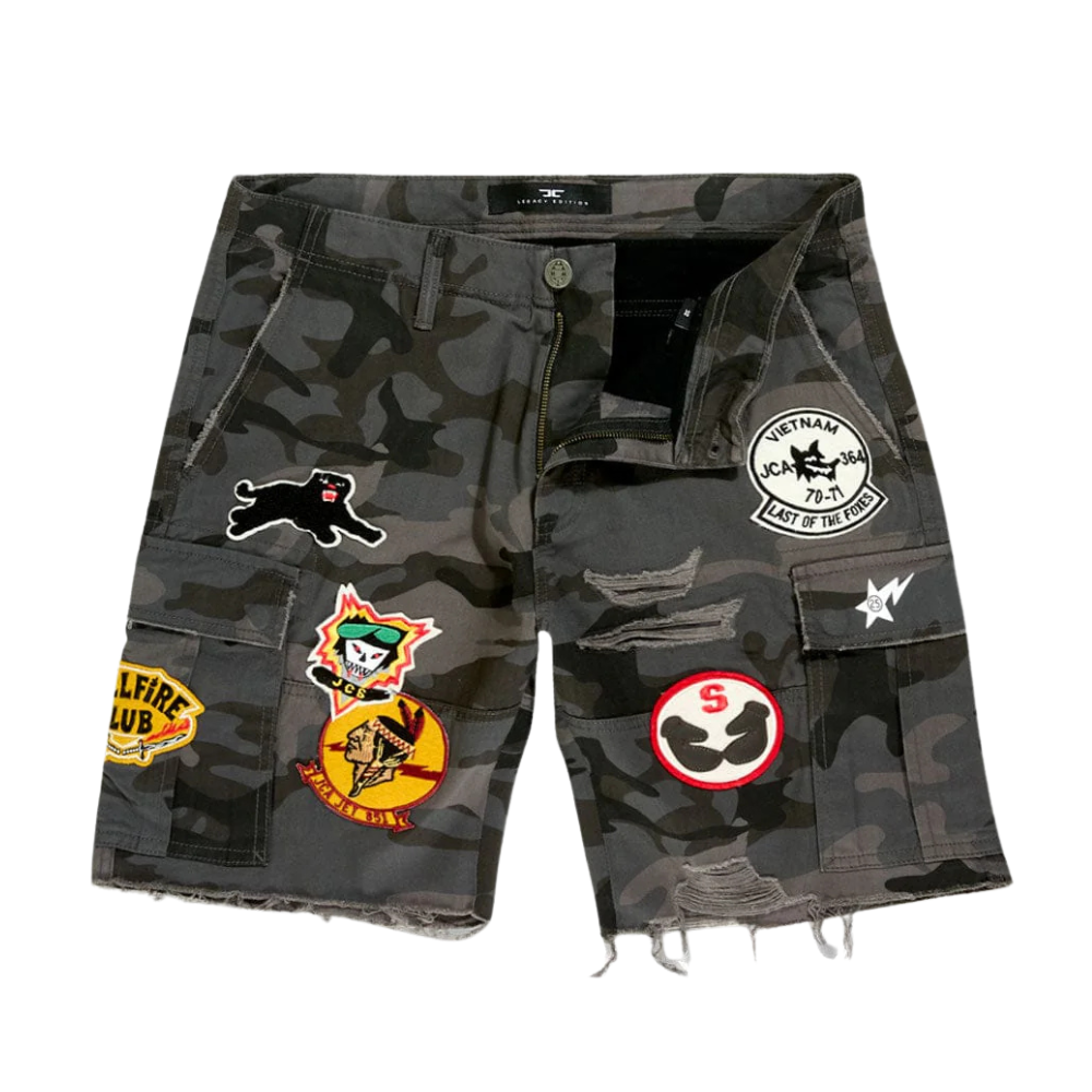 Jordan Craig War Angel Cargo Shorts - Black Camo - 4437C