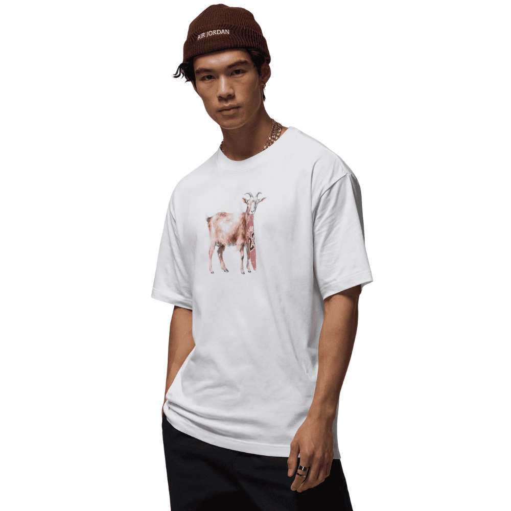 Men's Jordan Goat Tee -White/black-IF0786-100