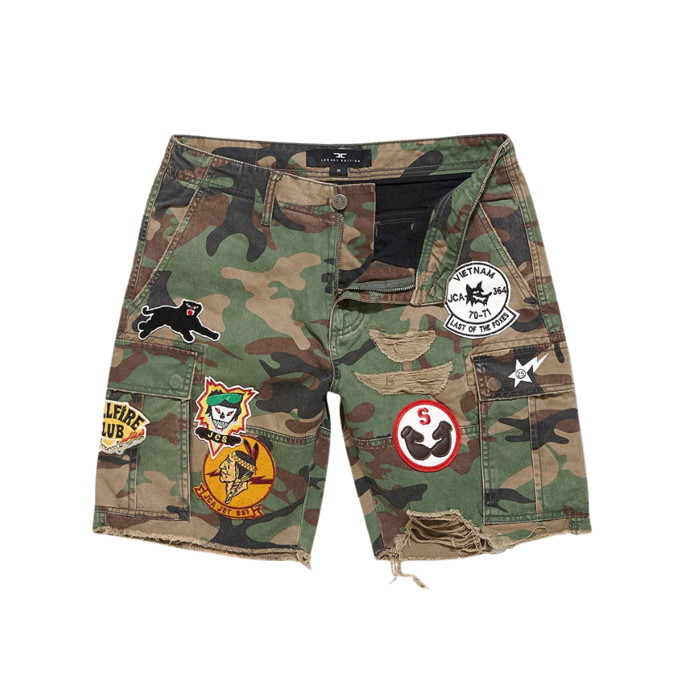 Jordan Craig Retro-War Angel Cargo Shorts-Vintage Camo - JB4437C