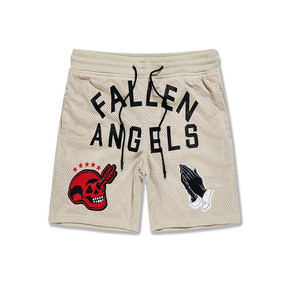 Jordan Craig Retro Fallen Angels Mesh Shorts-Khaki-8475S