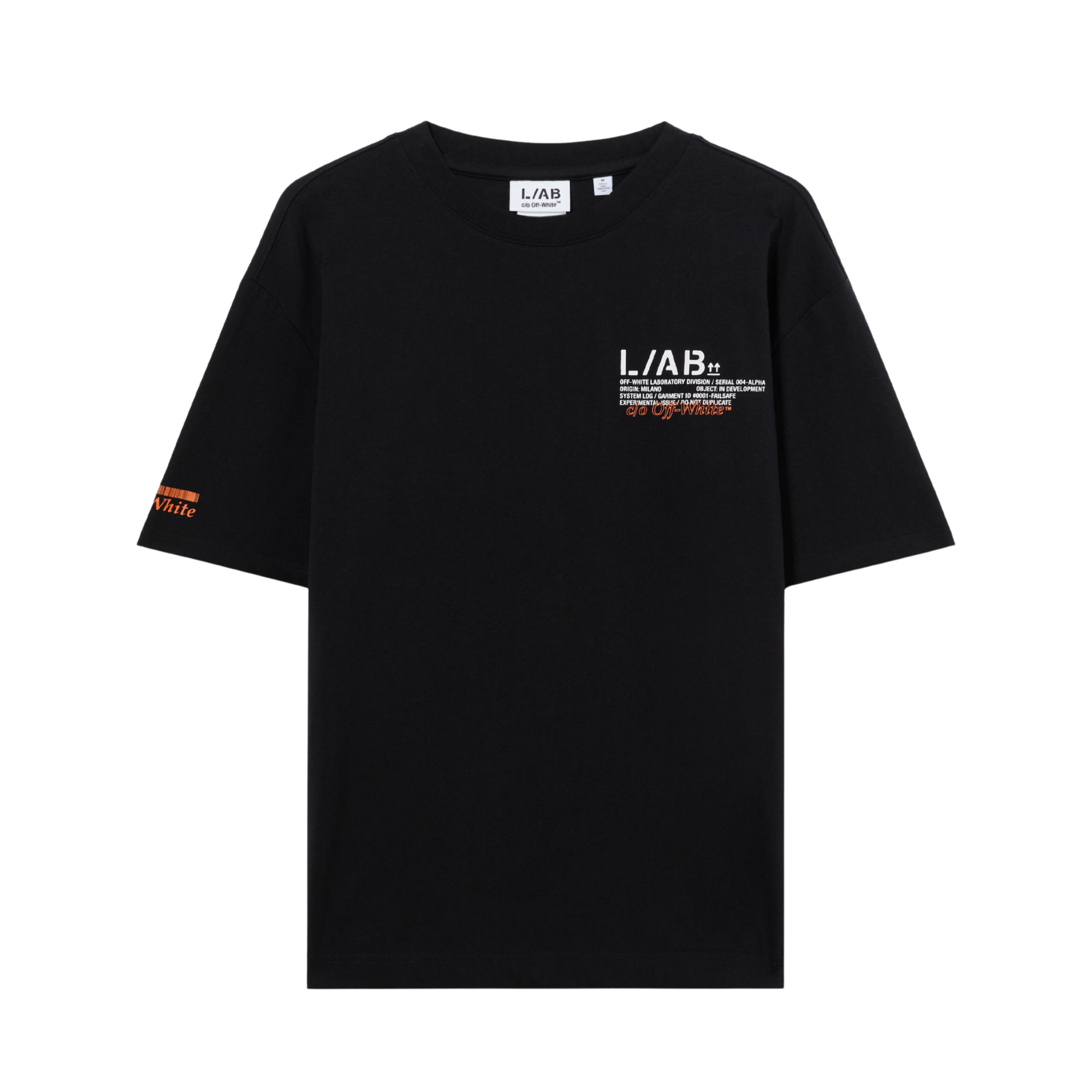 L/AB c/o Off-White ™ Off Active Duct Tape S/S Tee-Black - 44LABF26T082-001