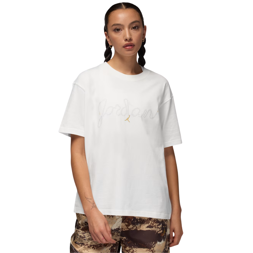 Women's Jordan Pearl T-Shirt-Cream-HV0445-133