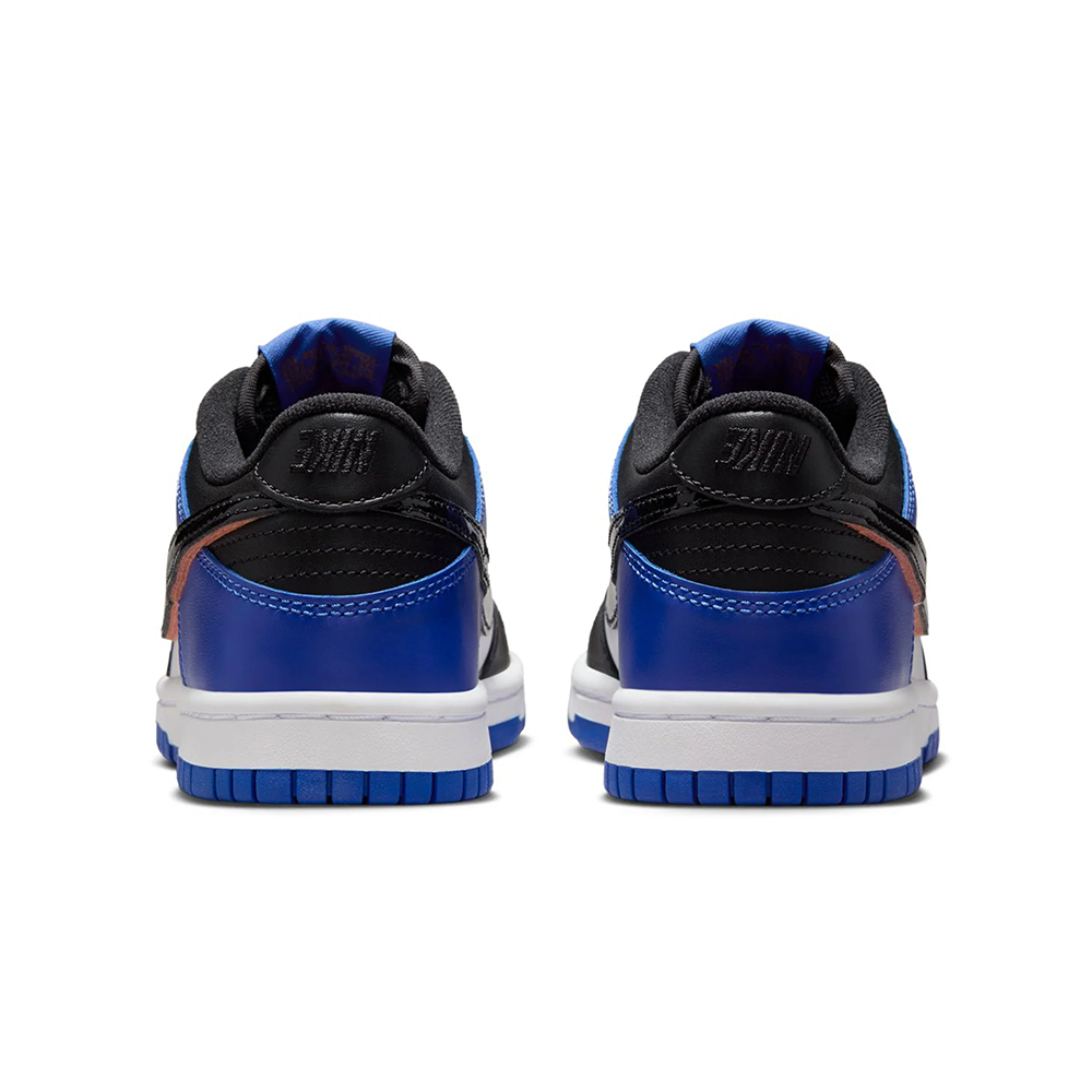 Grade School Nike Dunk Low SE 'White/Black-Racer Blue' - HF0970-100