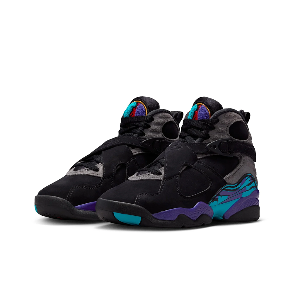 Grade School Jordan 8 Retro 'Aqua' - 305368-006