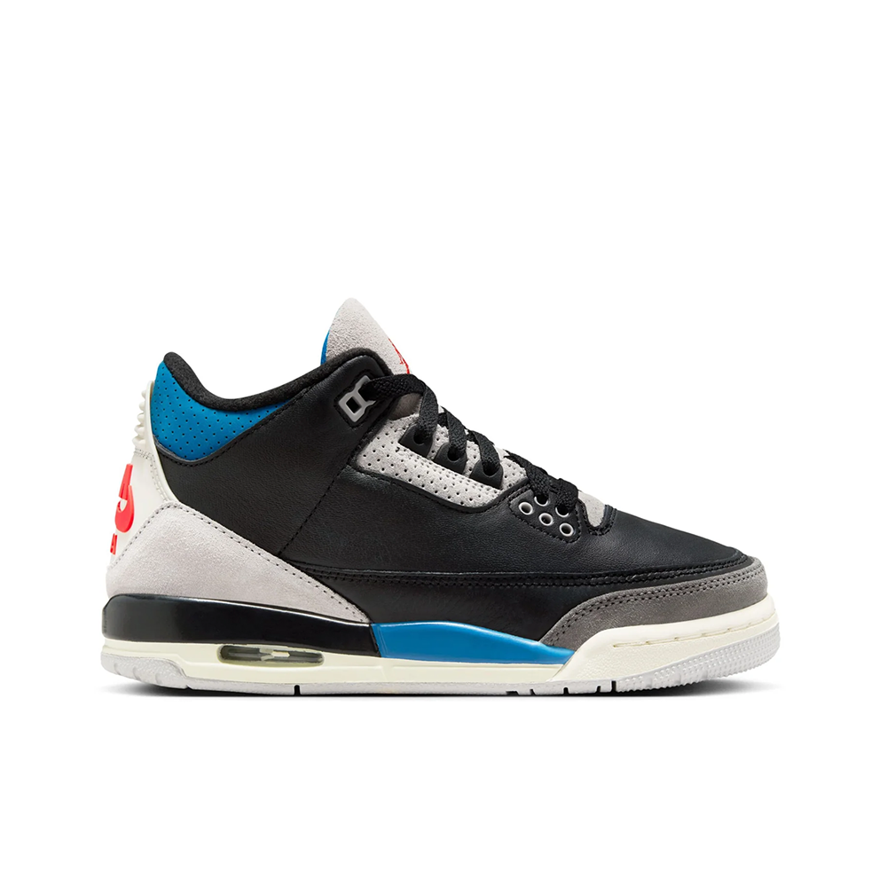 Nike Air Jordan 3 Retro OG Rare Air Black IB8968-004 Grade School Size 6.5y Jordan Air Jordan 3 Retro OG Rare Air Grade School Lifestyle  main image 2