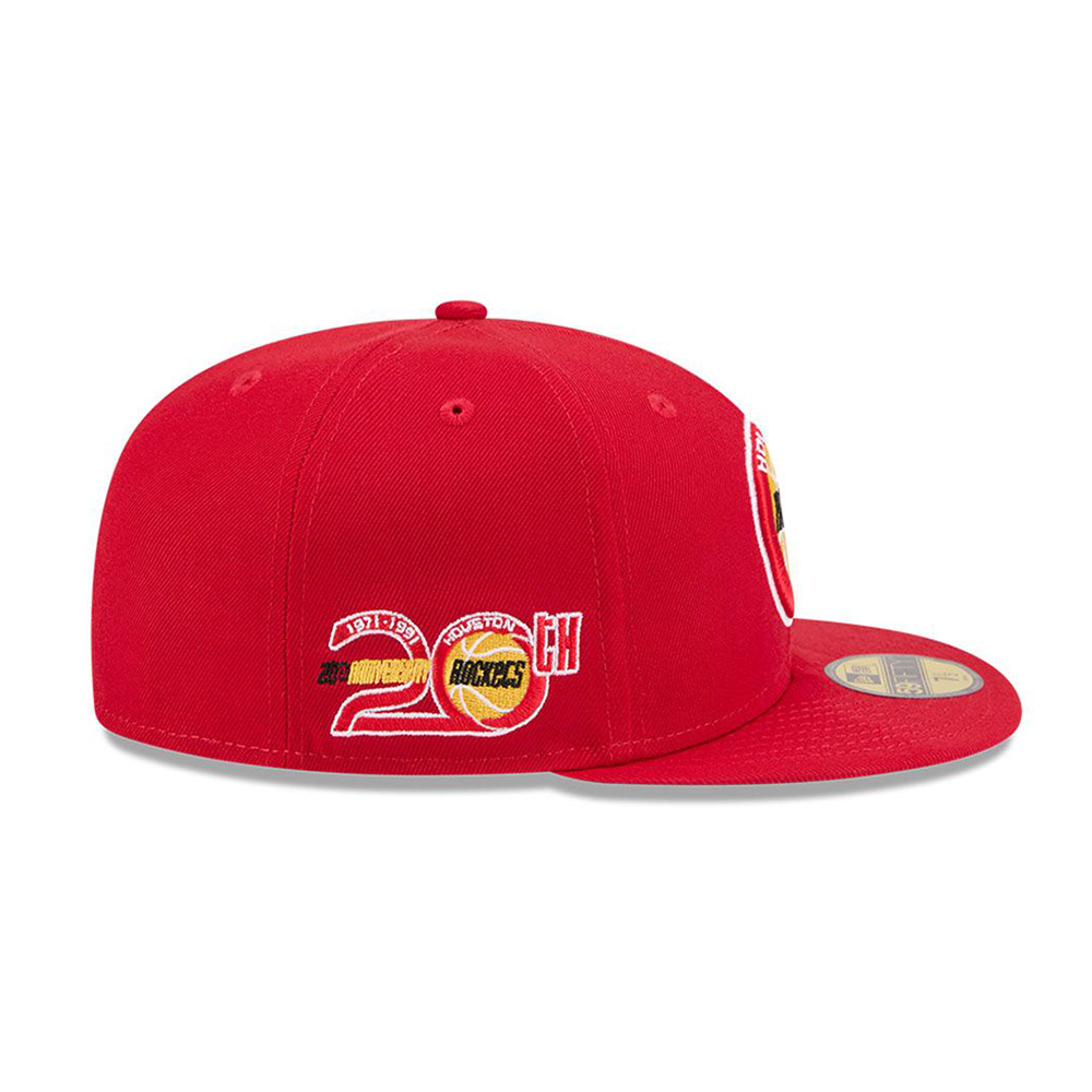 New Era Houston Rockets 59Fifty NBA Fitted Hat 20th Anniversary - Red - 60839787