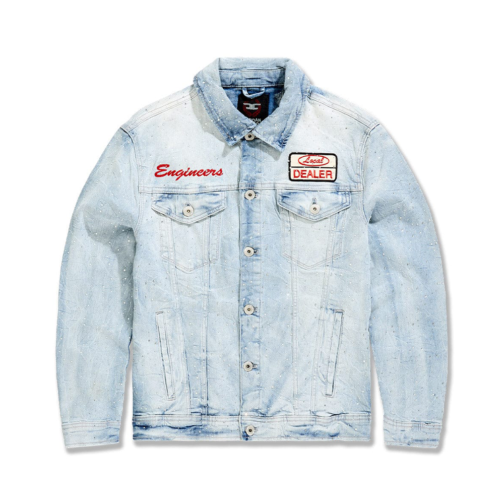 Jordan Craig Local Dealer Trucker Jacket-Iced White-JJ2339
