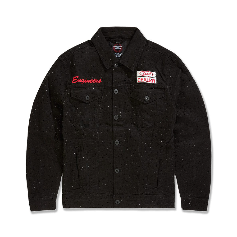 Jordan Craig Local Dealer Trucker Jacket-Jet Black-JJ2339A