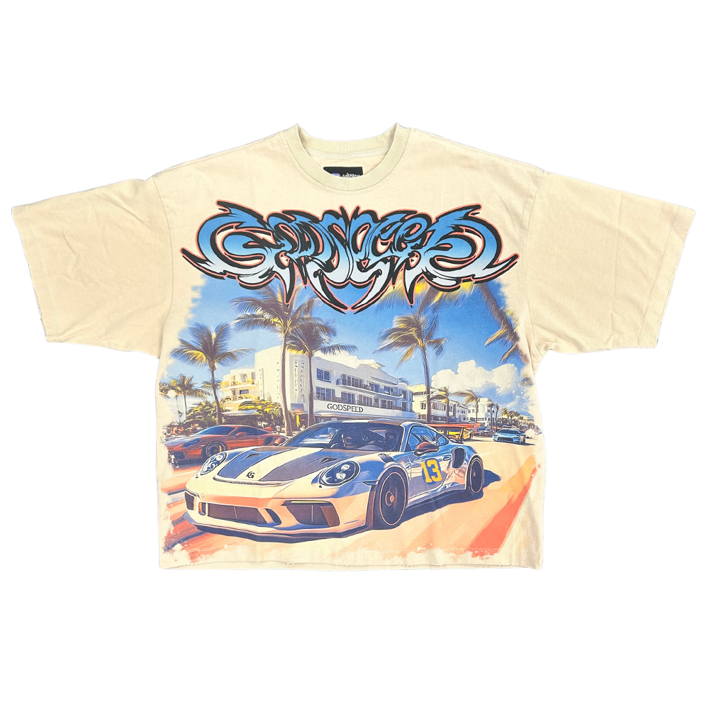 Godspeed Car Meet Miami Tee- Bone