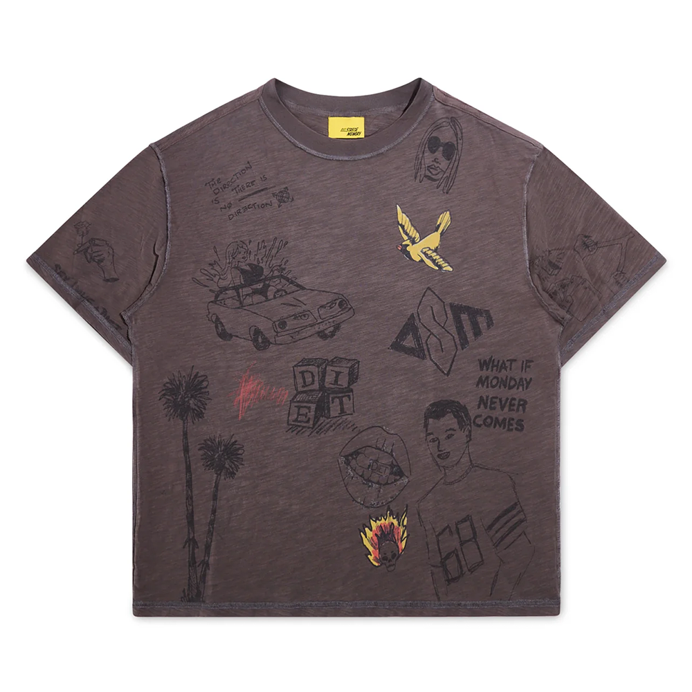 Diet Starts Monday Doodle Tee-Vintage Black-DSM-FA25-040