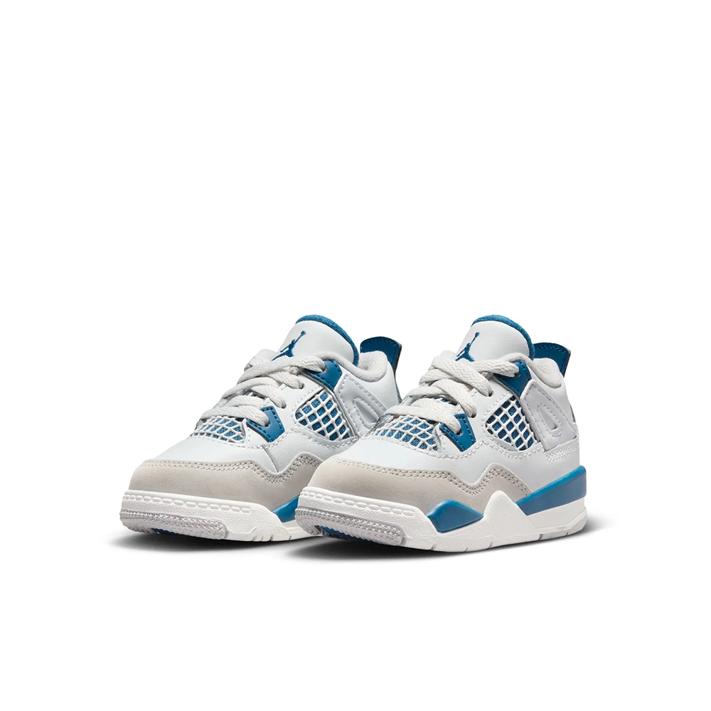 Toddler Air Jordan 4 Retro 'Military Blue' -BQ7670-141