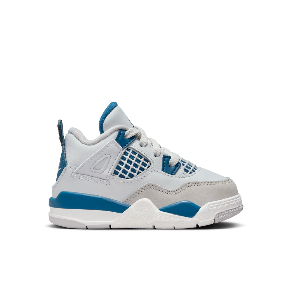 Toddler Air Jordan 4 Retro 'Military Blue' -BQ7670-141