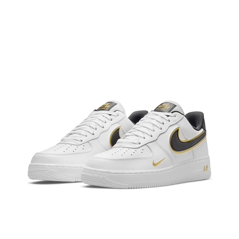 Grade School Nike Air Force 1 Low 'White/Metallic Gold' - DM3322-100