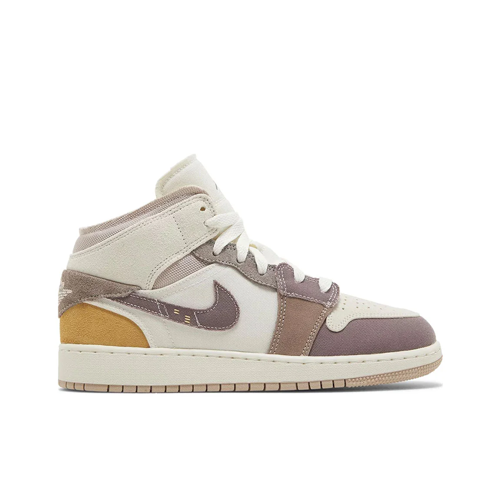 Grade School Air Jordan 1 Mid SE 'Craft' - DZ4466-102