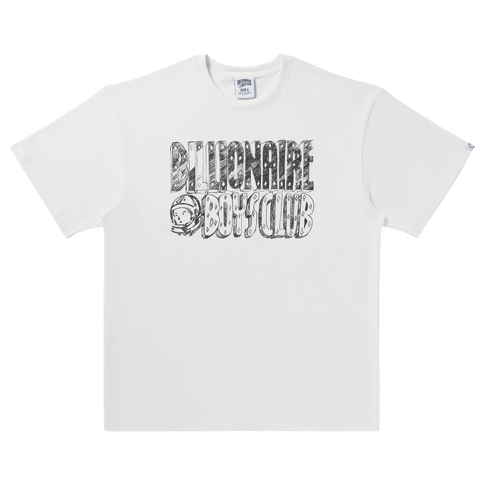 Billionaire Boys Club BB Sketch SS Tee-White-851-4200
