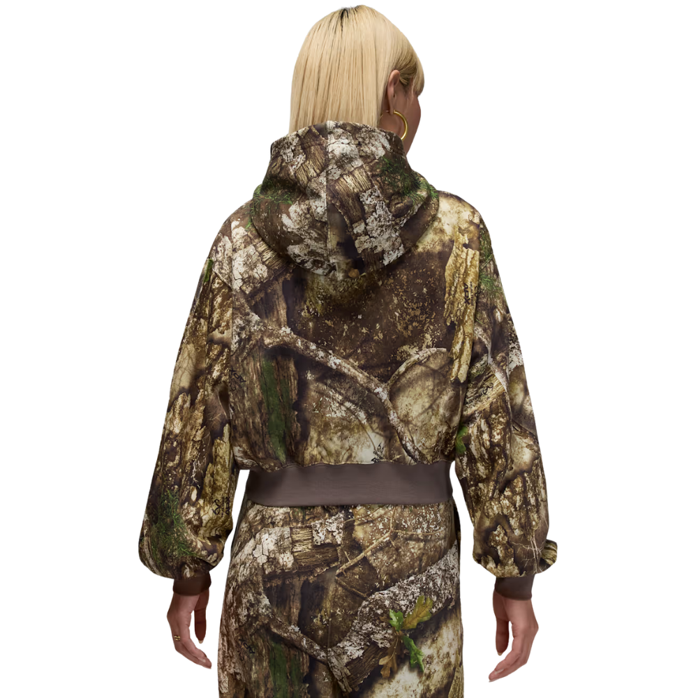 Women's Jordan Brooklyn Fleece Realtree Mod Crop Full-Zip Hoodie - HV0469-133