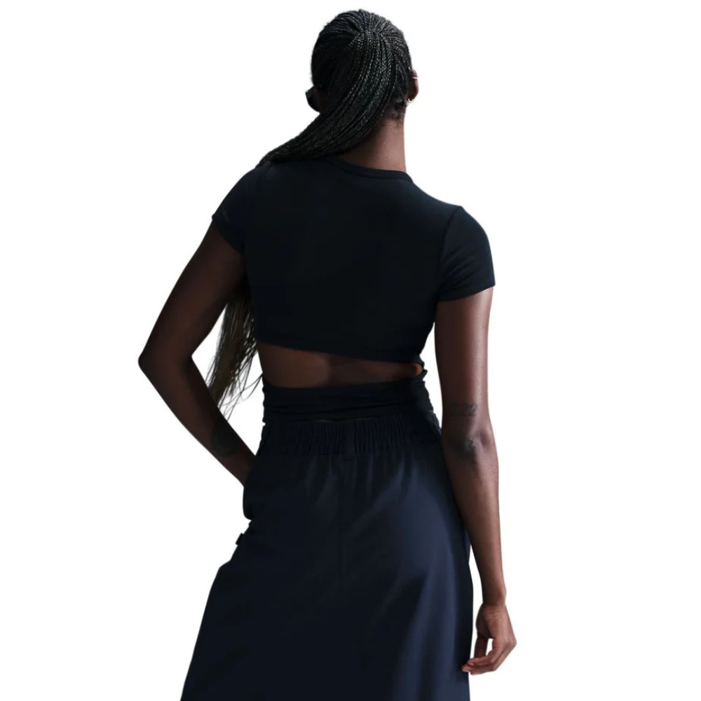 WMNS Nike Sportswear Cropped T-Shirt-Black-HJ0719-010