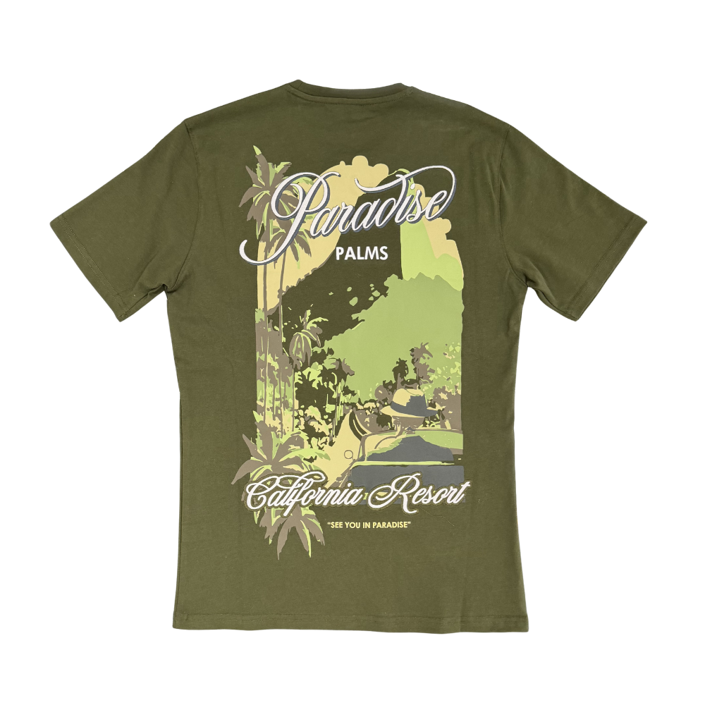 Jordan Craig Paradise Palms T-Shirt-Vintage Camo-2074A