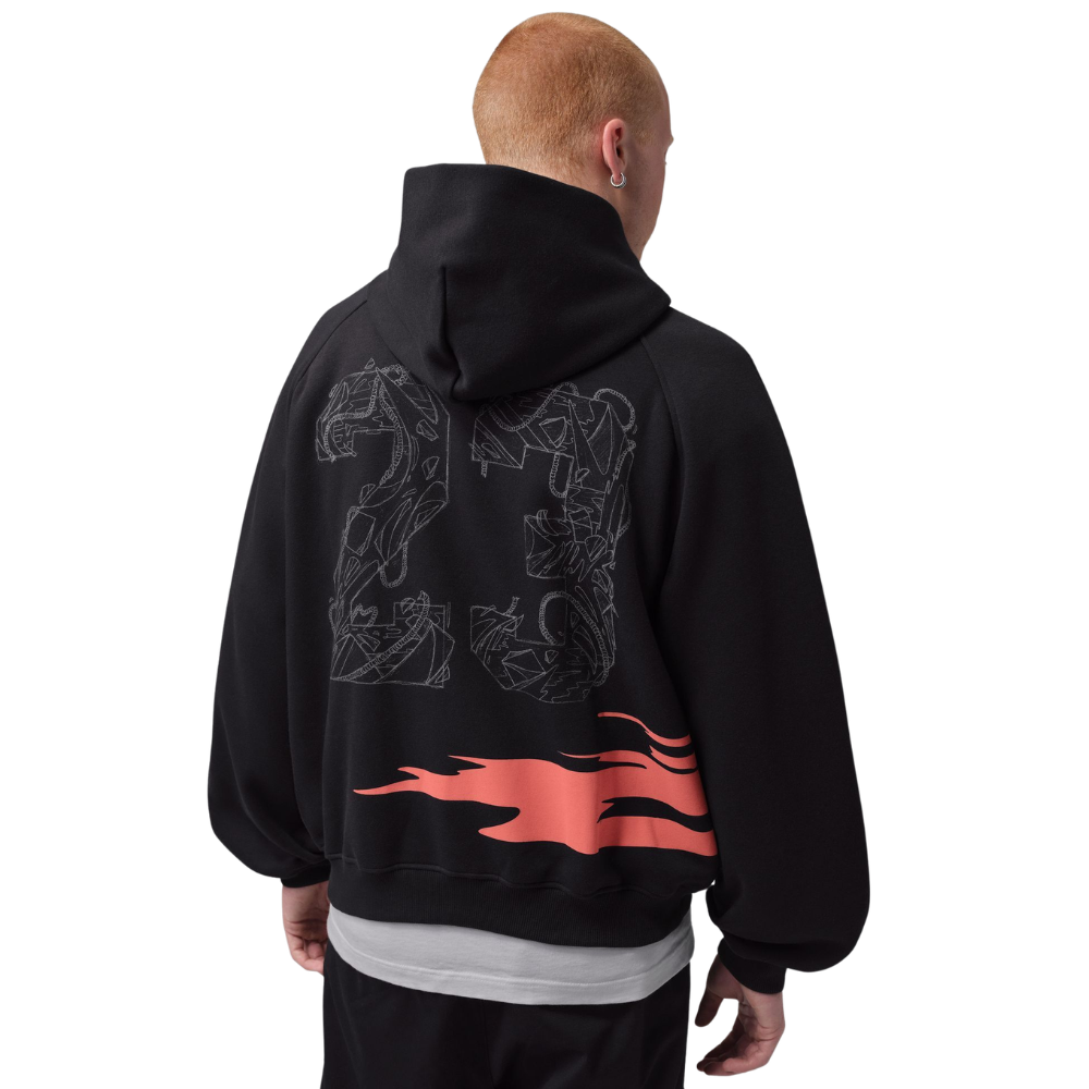 Jordan Brooklyn Fleece Hoodie - BLACK - IQ7449-010