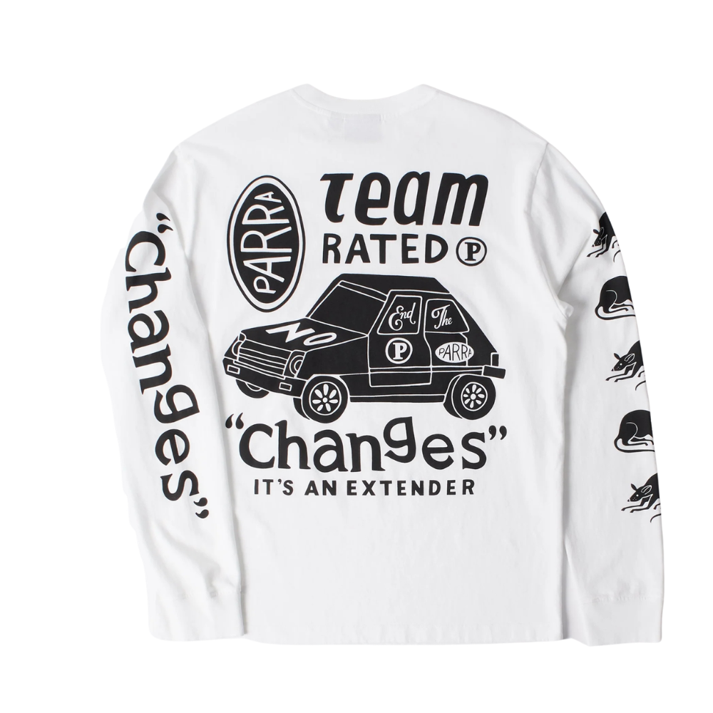 Parra Team Changes Long Sleeve T-Shirt-White - 55150