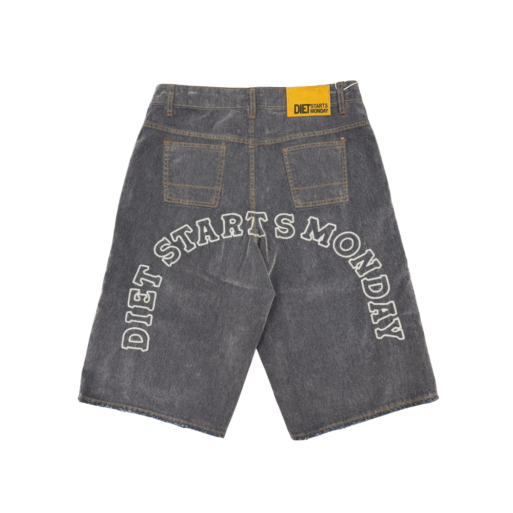 Diet Starts Monday Arch Denim Shorts-Grey - DSM-PS26-015