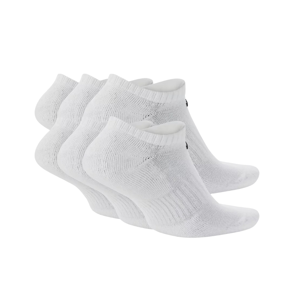 Nike Everyday Cotton Cushioned No Show (6-Pack) -White - SX7675-100