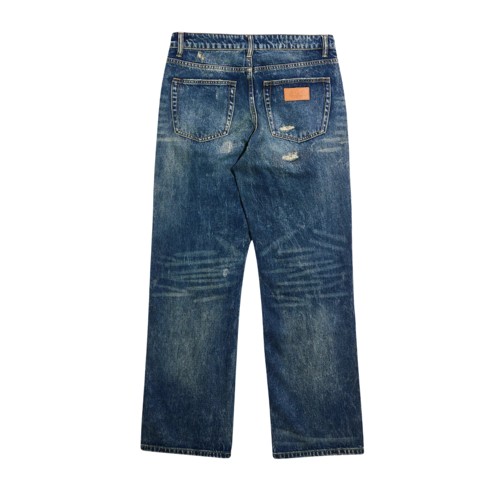 Nothing Grows Overnight Timeless Denim Jeans-Blue Wash - NGO-FW25-1022