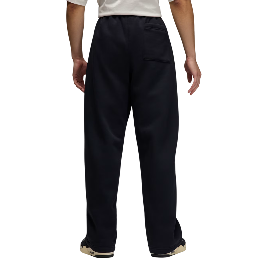 Jordan Brooklyn Fleece Oversized Open-Hem Trousers-Black-IB7238-010
